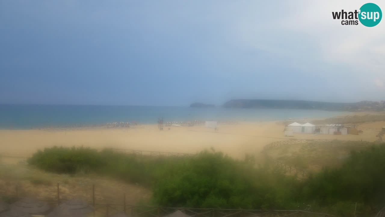 Cámara web Torre dei Corsari – Vista en directo de la playa desde Punta Usai