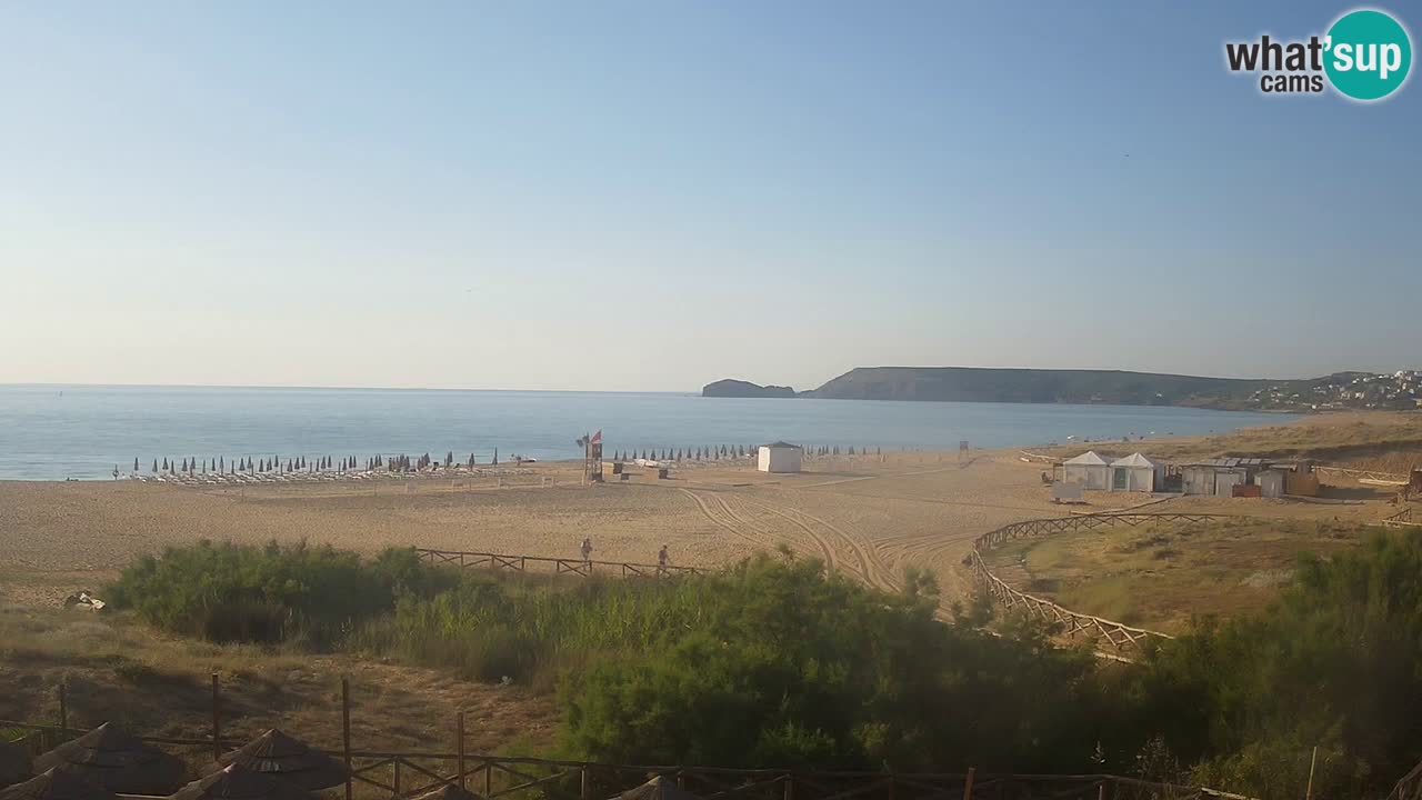Webcam Torre dei Corsari – Vista live sulla spiaggia da Punta Usai