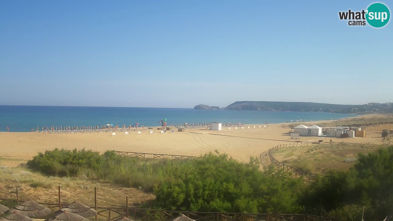 Web kamera Torre dei Corsari – Pogled uživo na plažu s Punta Usai