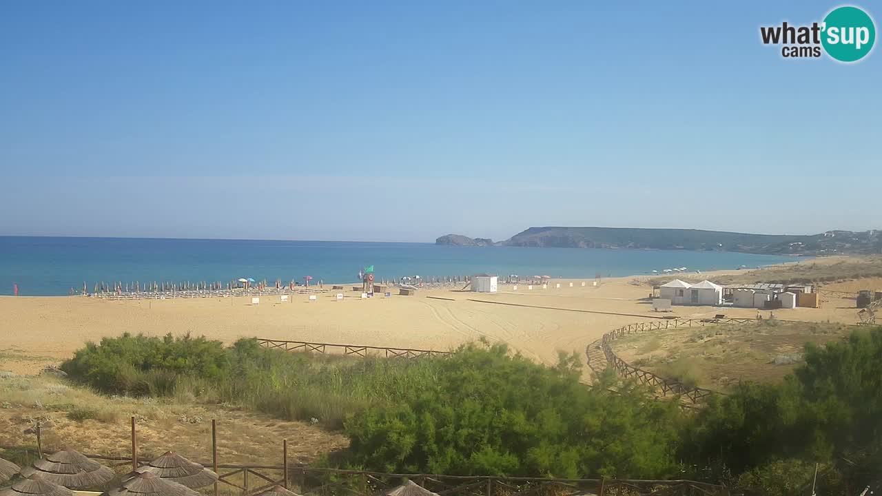 Cámara web Torre dei Corsari – Vista en directo de la playa desde Punta Usai