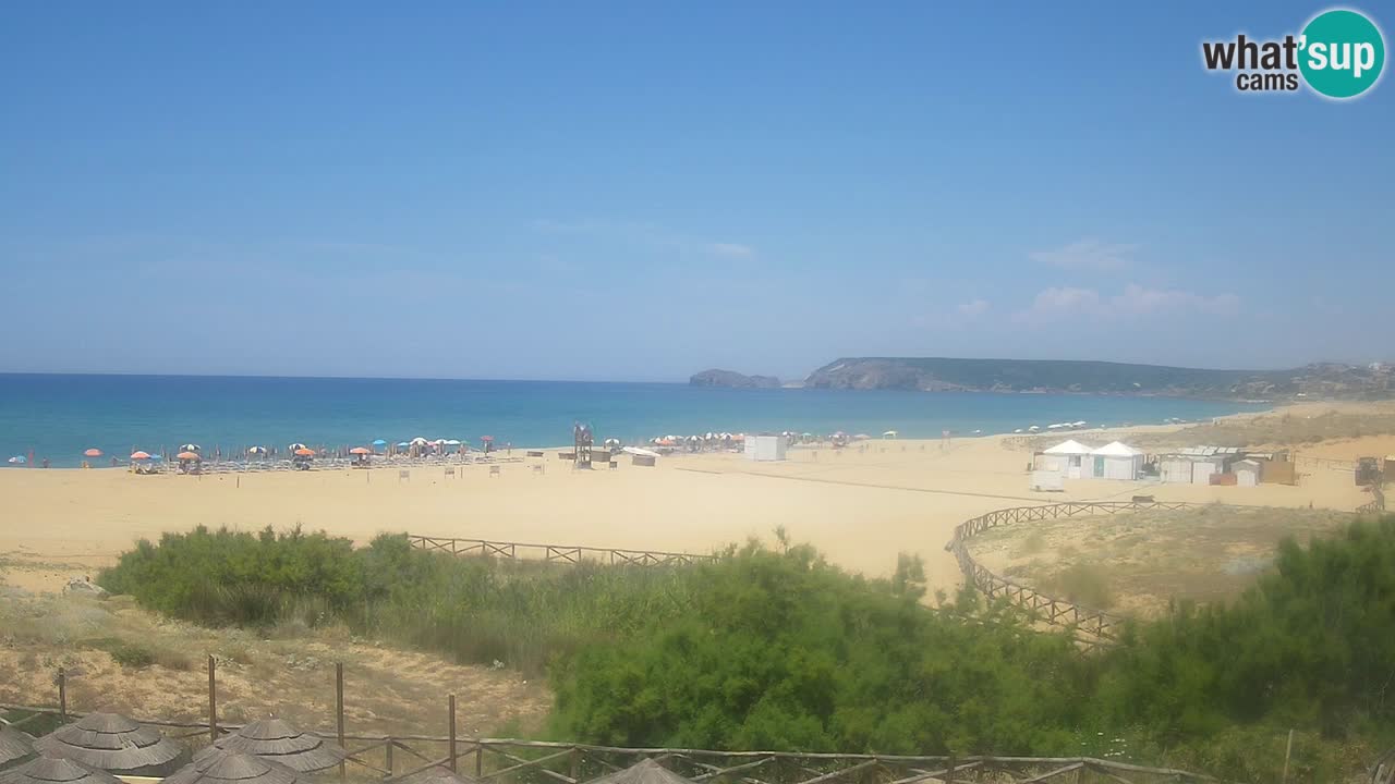 Cámara web Torre dei Corsari – Vista en directo de la playa desde Punta Usai