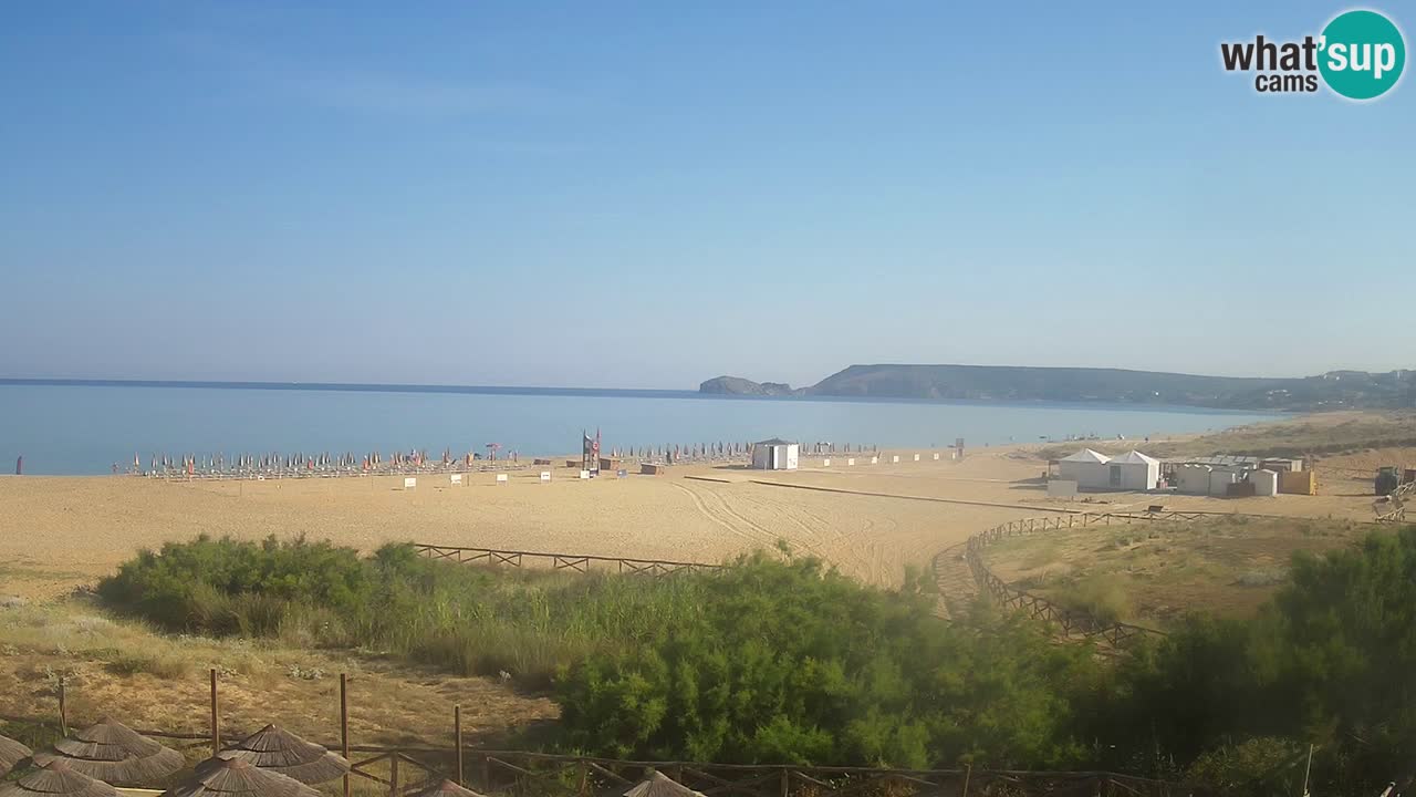 Webcam Torre dei Corsari – Vista live sulla spiaggia da Punta Usai