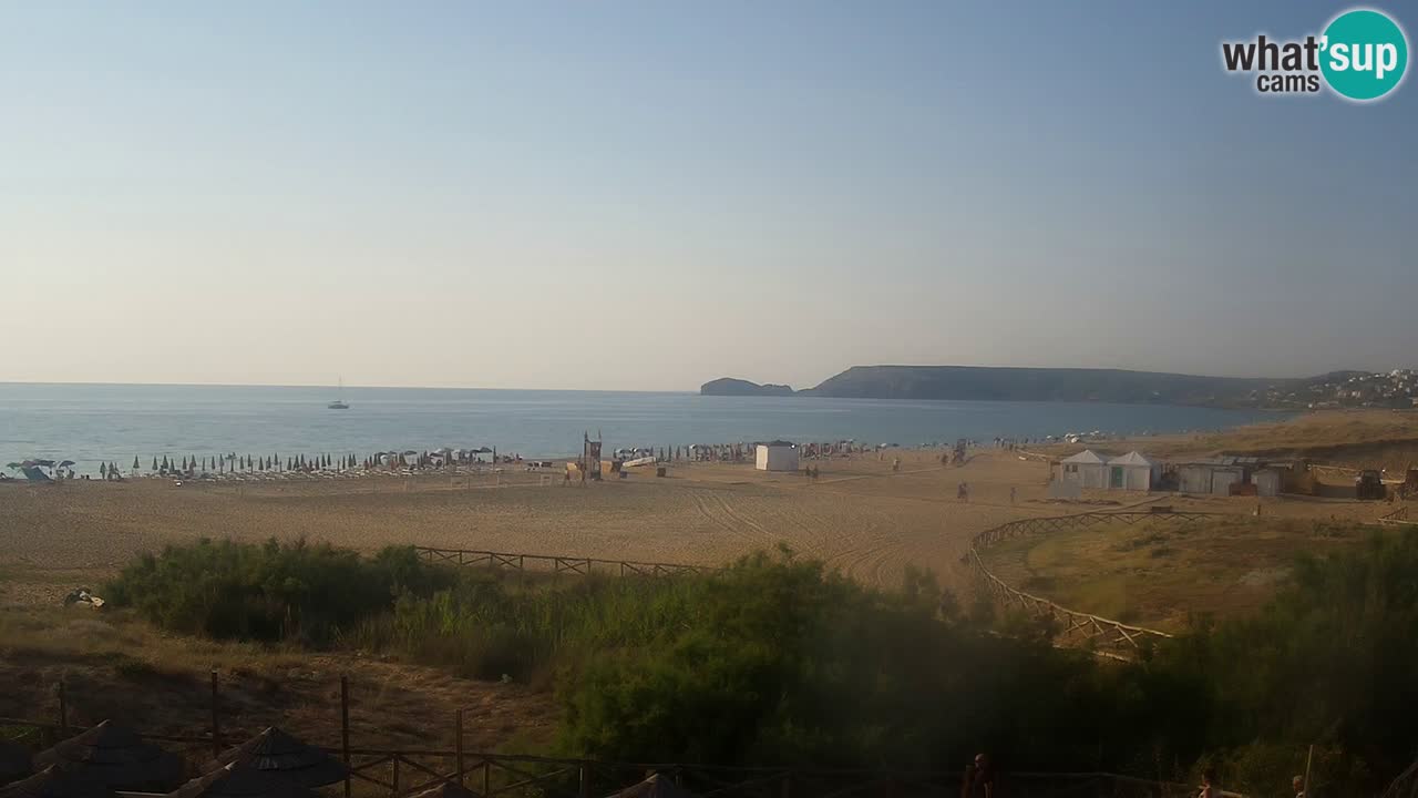 Web kamera Torre dei Corsari – Pogled uživo na plažu s Punta Usai