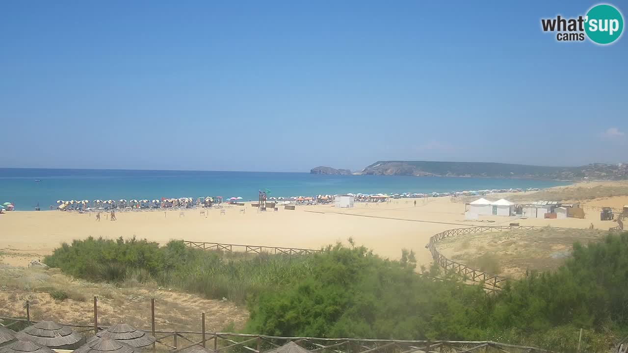 Cámara web Torre dei Corsari – Vista en directo de la playa desde Punta Usai