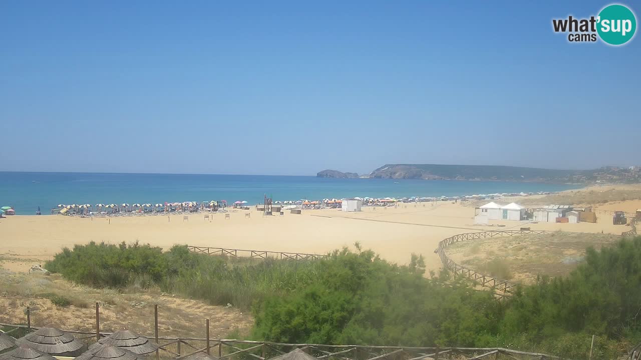Webcam Torre dei Corsari – Liveblick auf den Strand von Punta Usai