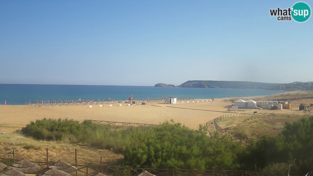 Webcam Torre dei Corsari – Vista live sulla spiaggia da Punta Usai