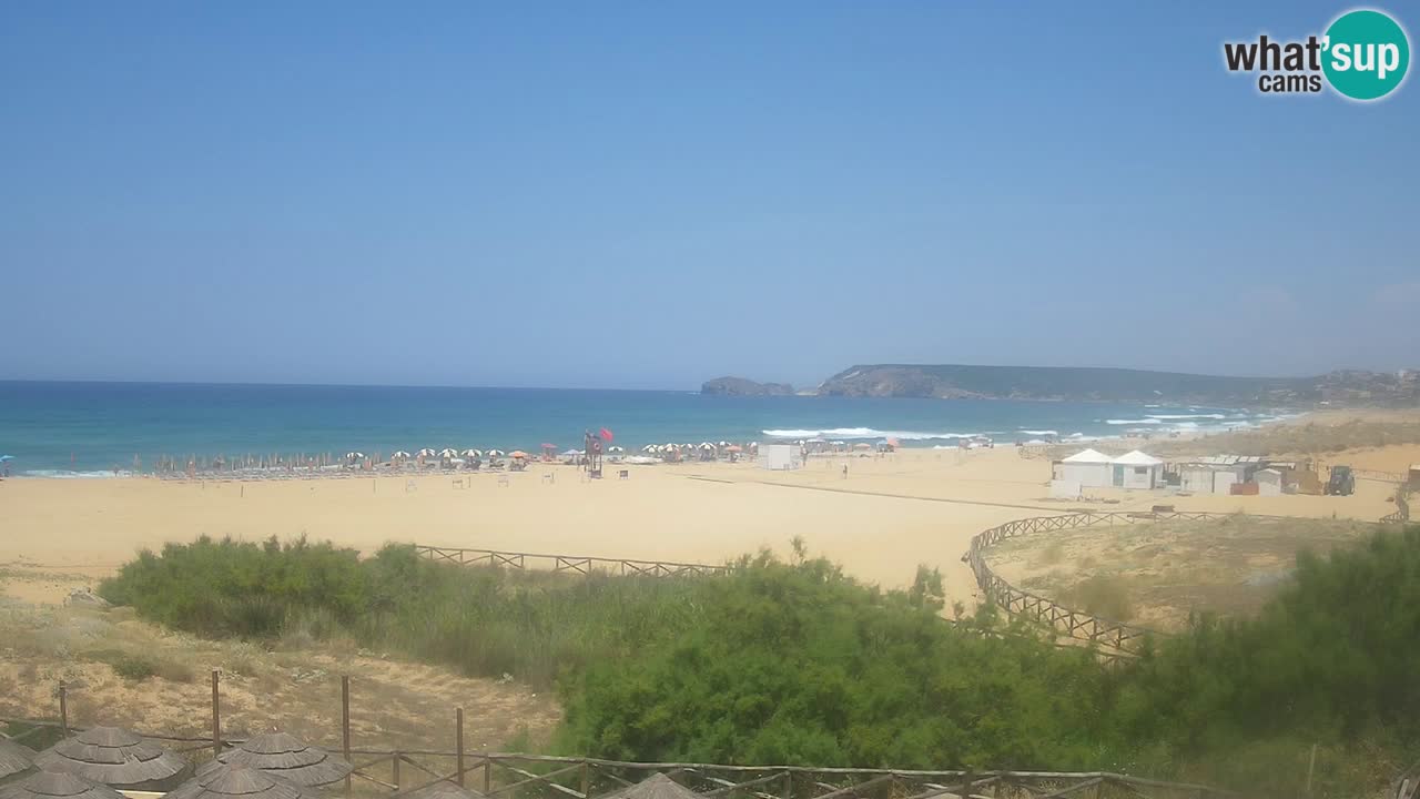 Cámara web Torre dei Corsari – Vista en directo de la playa desde Punta Usai