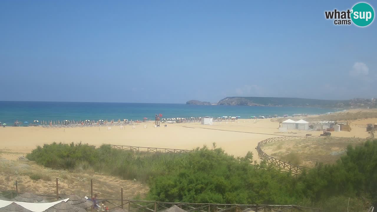 Webcam Torre dei Corsari – Vista live sulla spiaggia da Punta Usai