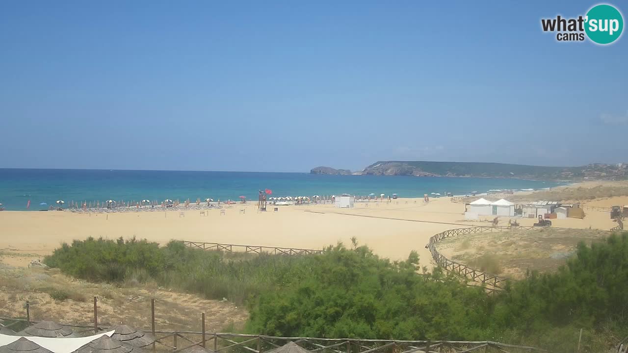 Webcam Torre dei Corsari – Vista live sulla spiaggia da Punta Usai