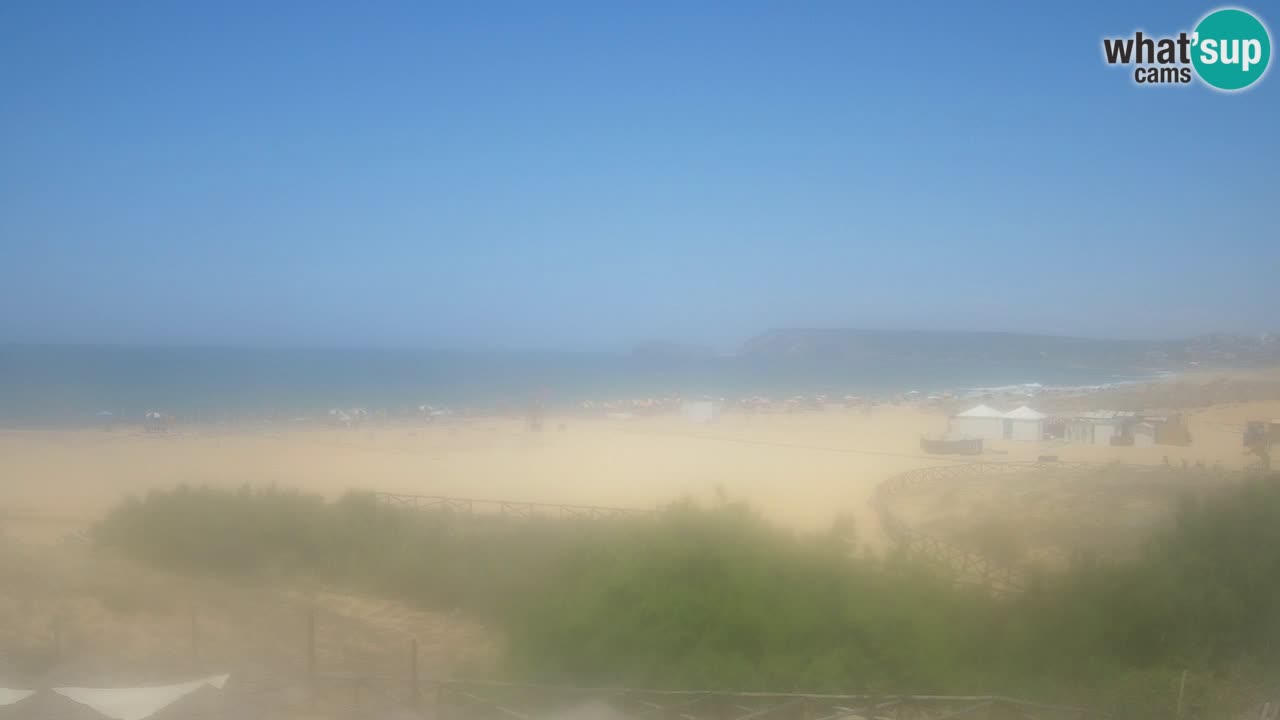 Webcam Torre dei Corsari – Vista live sulla spiaggia da Punta Usai