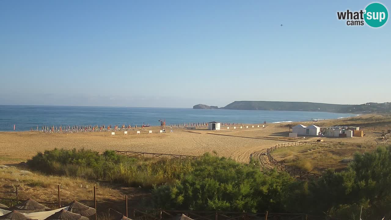 Webcam Torre dei Corsari – Vue en direct sur la plage depuis Punta Usai