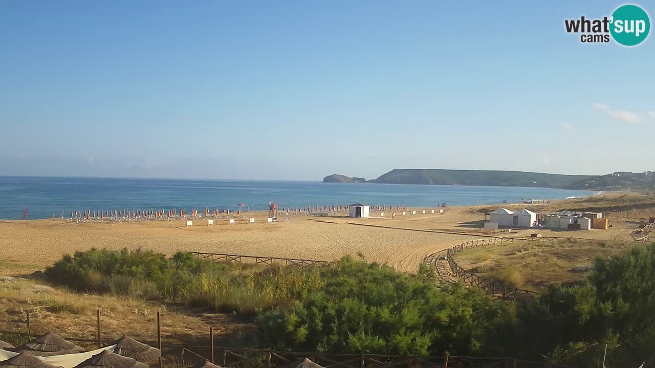 Spletna kamera Torre dei Corsari – Pogled v živo na plažo s Punta Usai