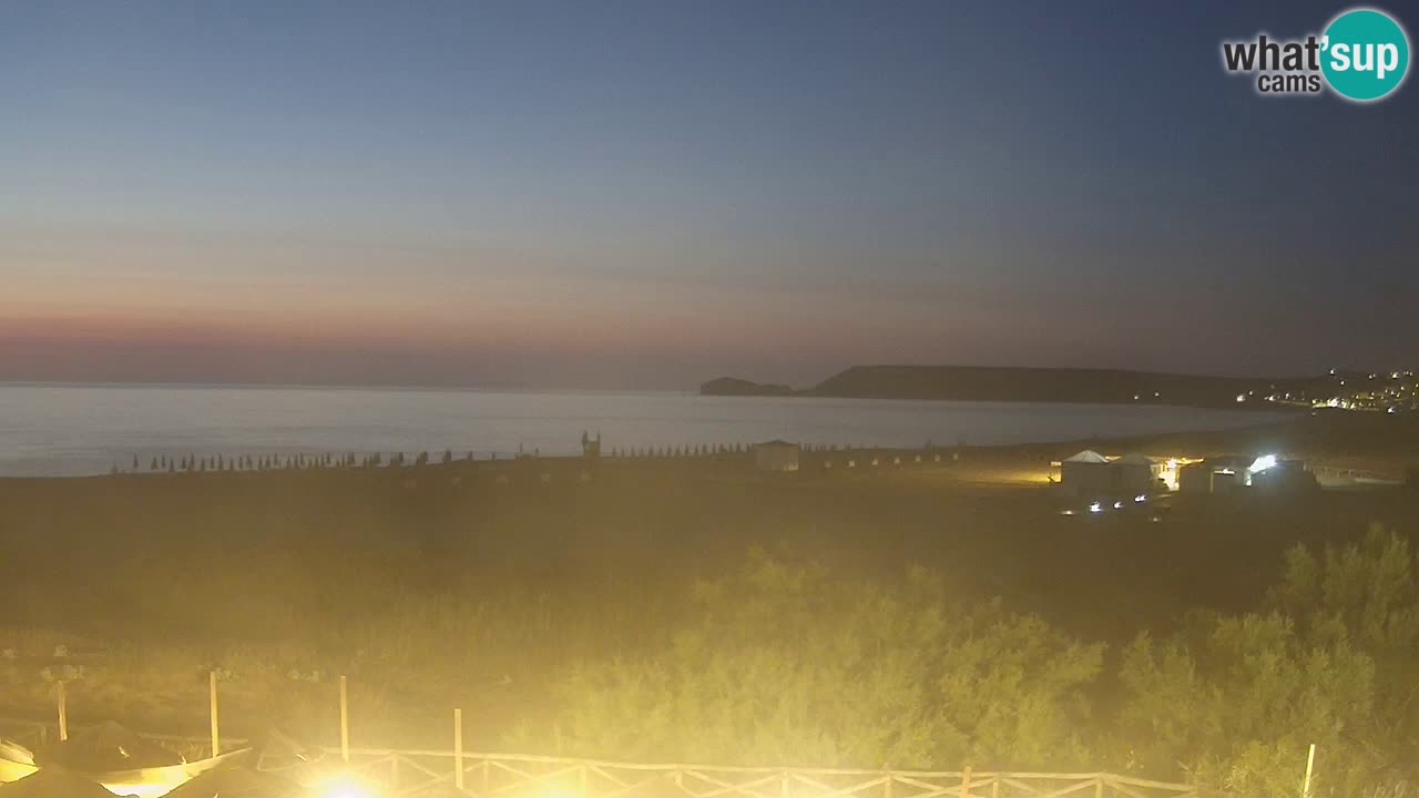 Webcam Torre dei Corsari – Vista live sulla spiaggia da Punta Usai
