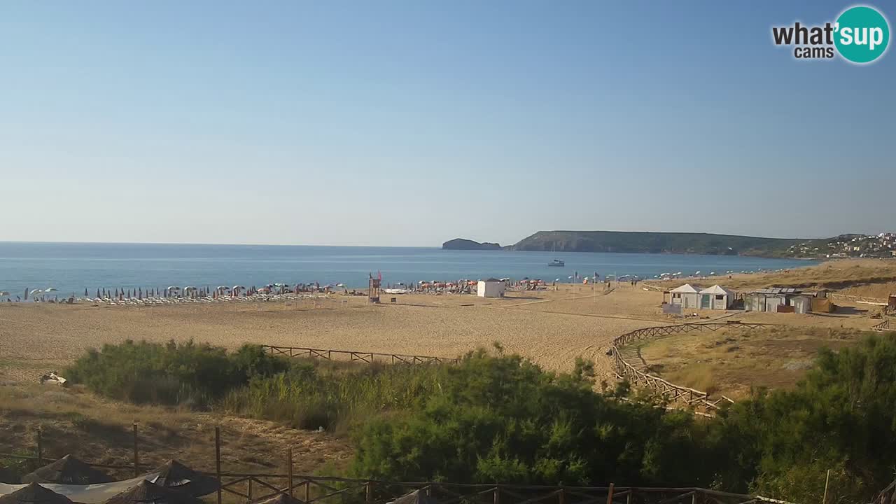 Webcam Torre dei Corsari – Vista live sulla spiaggia da Punta Usai