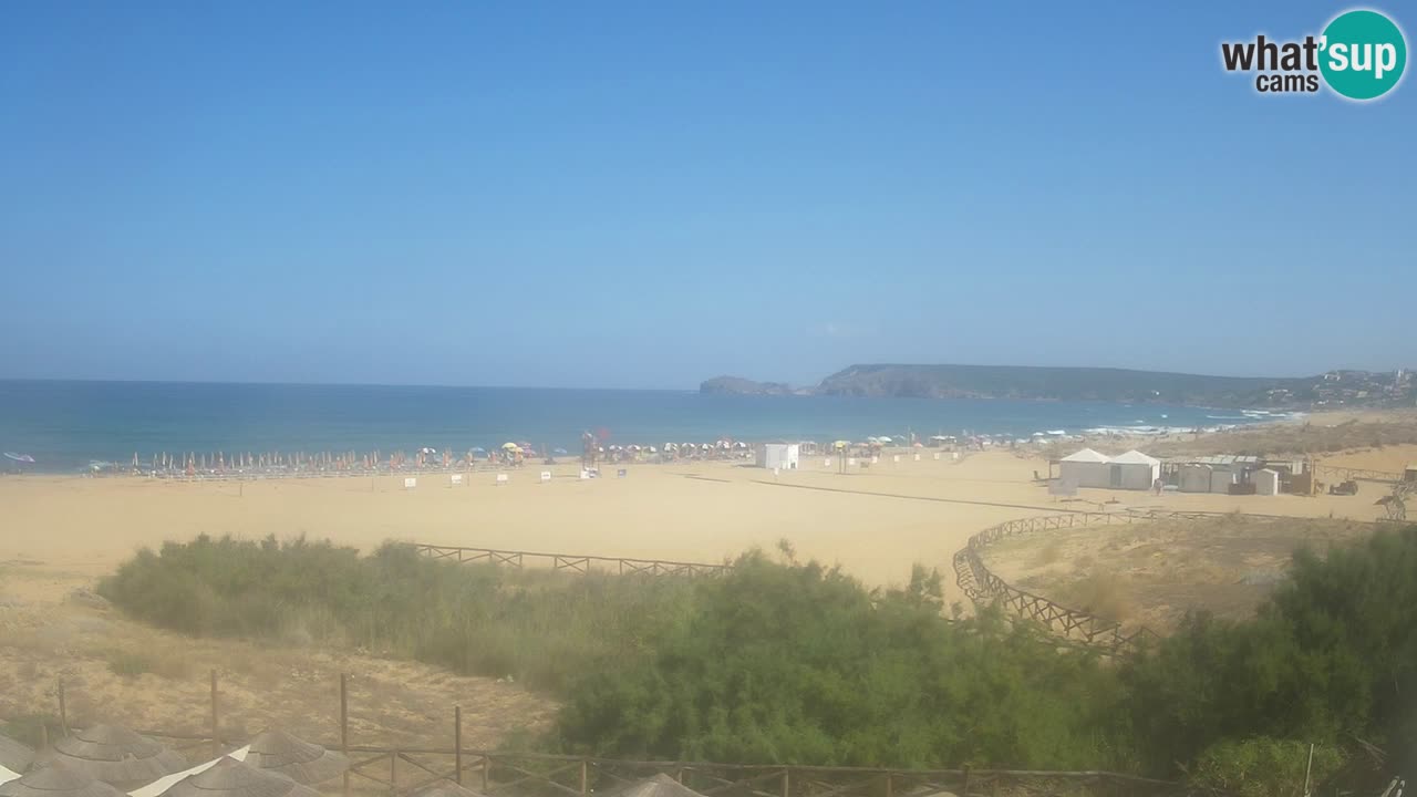 Cámara web Torre dei Corsari – Vista en directo de la playa desde Punta Usai