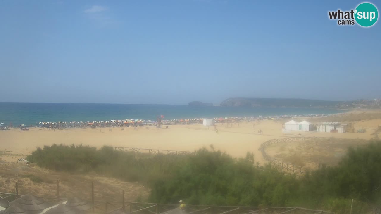 Cámara web Torre dei Corsari – Vista en directo de la playa desde Punta Usai