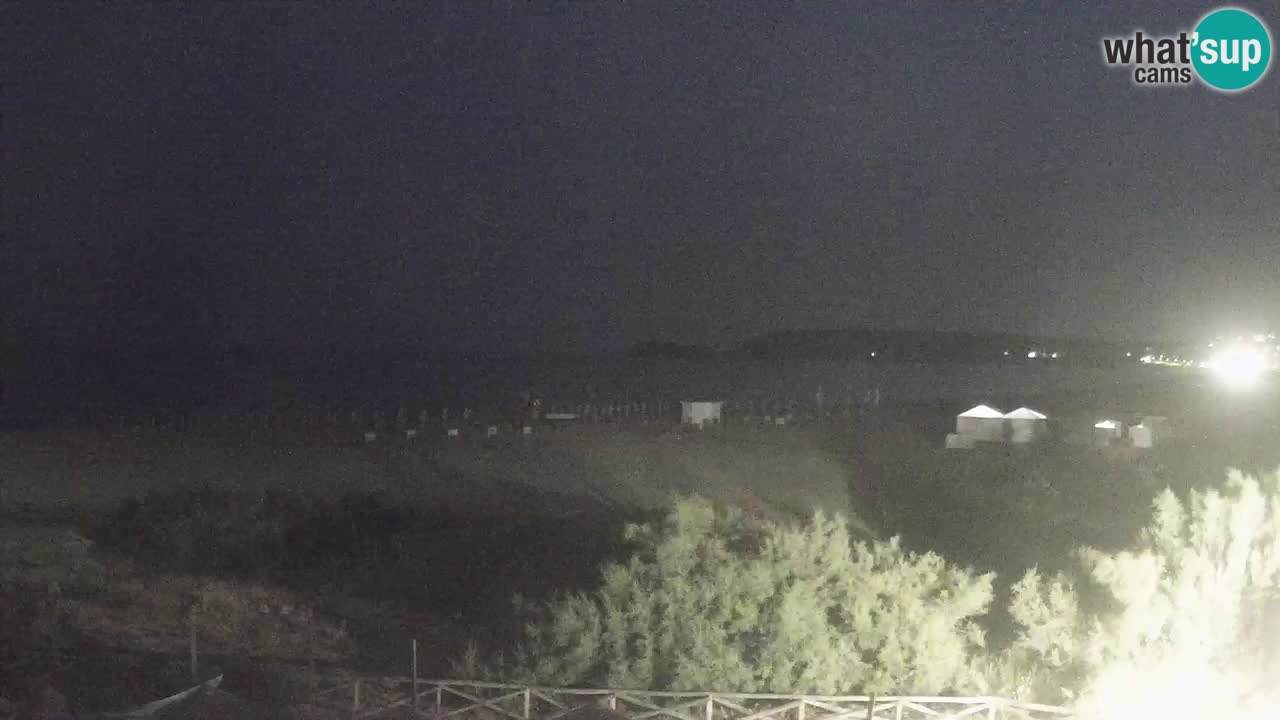 Webcam Torre dei Corsari – Vista live sulla spiaggia da Punta Usai