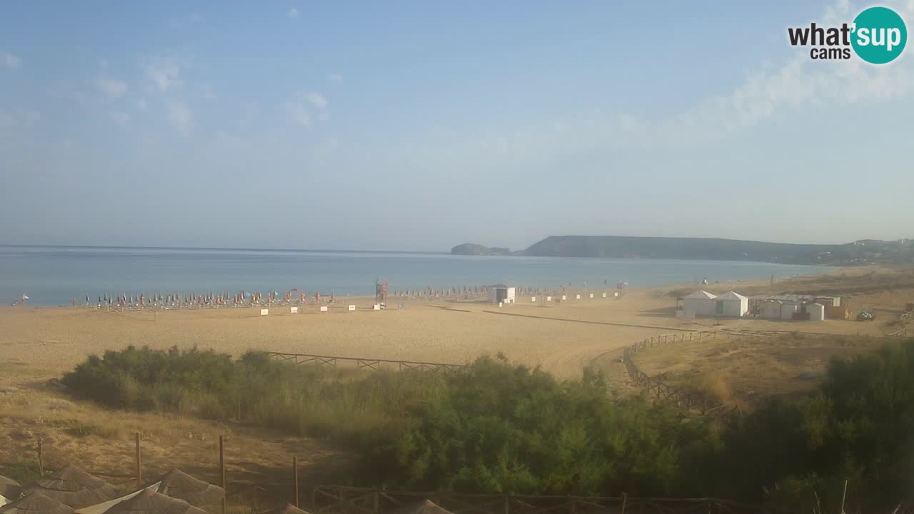 Web kamera Torre dei Corsari – Pogled uživo na plažu s Punta Usai