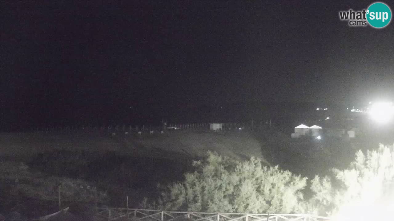 Webcam Torre dei Corsari – Vista live sulla spiaggia da Punta Usai