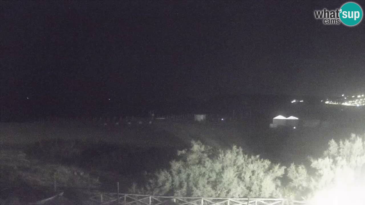 Cámara web Torre dei Corsari – Vista en directo de la playa desde Punta Usai