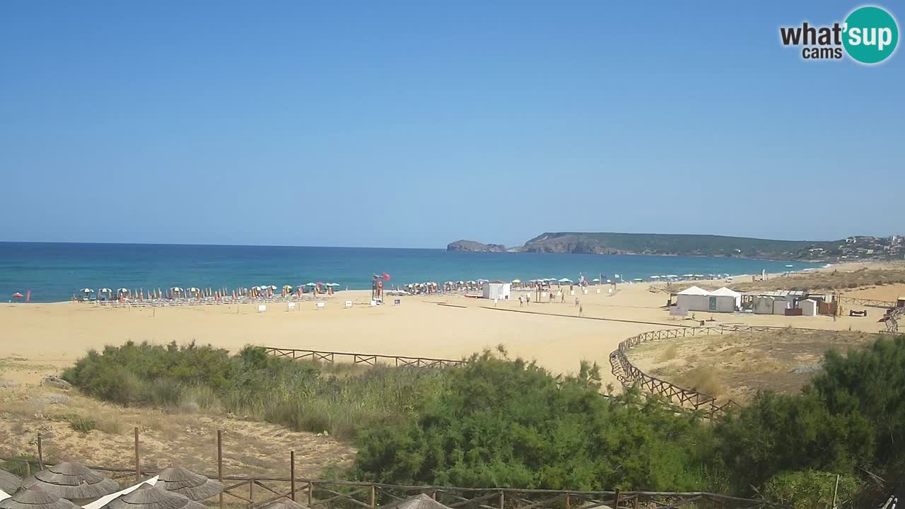 Webcam Torre dei Corsari – Vista live sulla spiaggia da Punta Usai