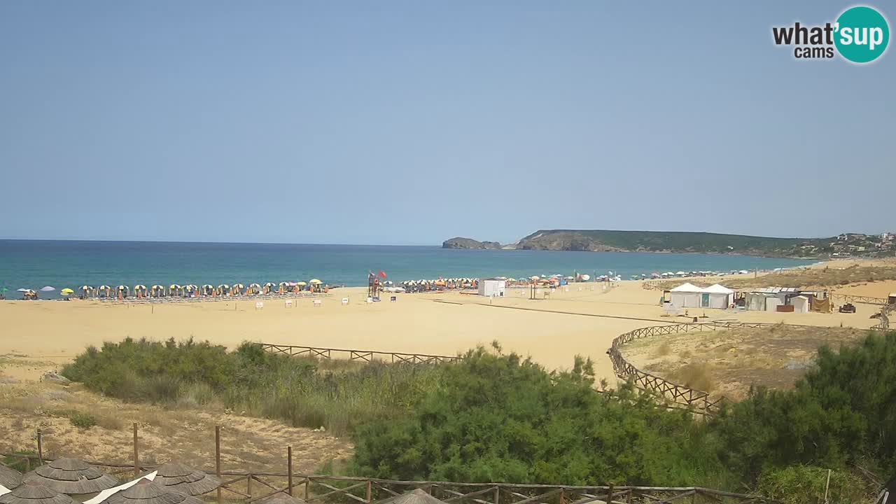 Webcam Torre dei Corsari – Vista live sulla spiaggia da Punta Usai