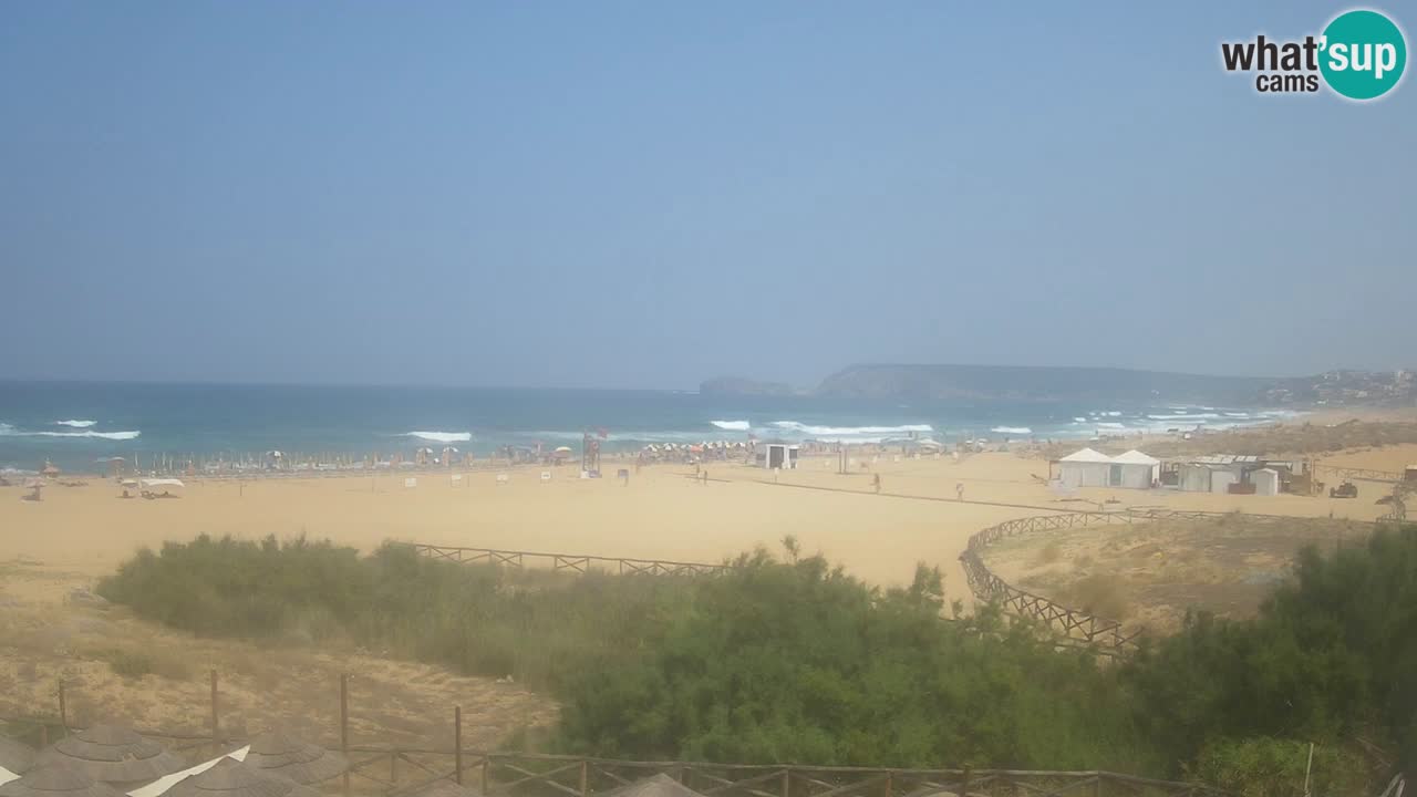 Webcam Torre dei Corsari – Vista live sulla spiaggia da Punta Usai