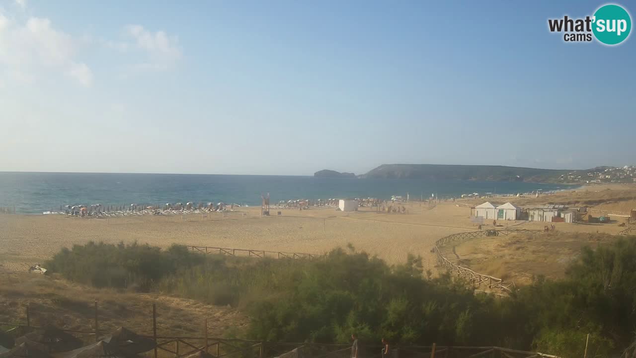 Web kamera Torre dei Corsari – Pogled uživo na plažu s Punta Usai