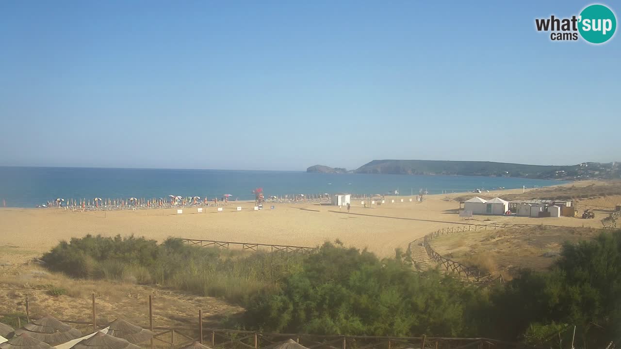 Webcam Torre dei Corsari – Vista live sulla spiaggia da Punta Usai