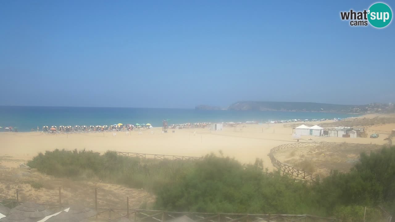 Webcam Torre dei Corsari – Vista live sulla spiaggia da Punta Usai