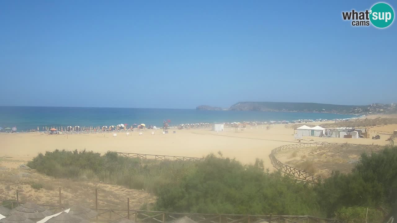 Webcam Torre dei Corsari – Vista live sulla spiaggia da Punta Usai