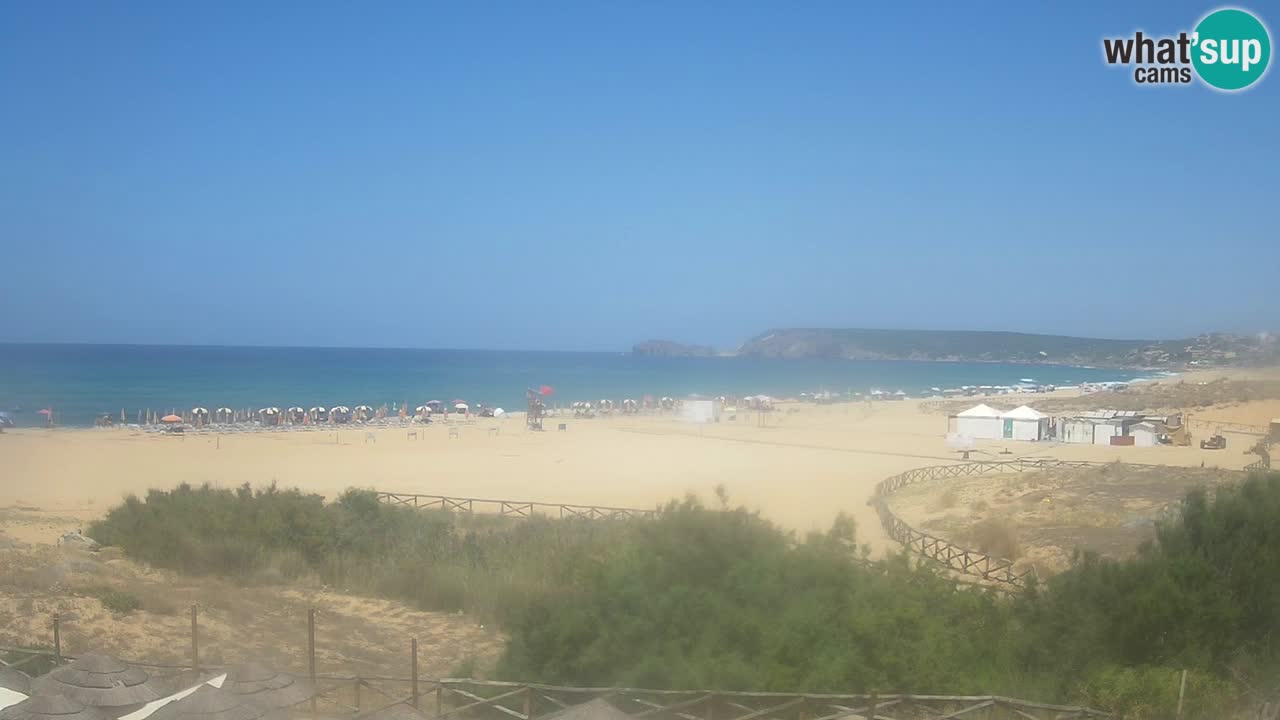 Webcam Torre dei Corsari – Vue en direct sur la plage depuis Punta Usai