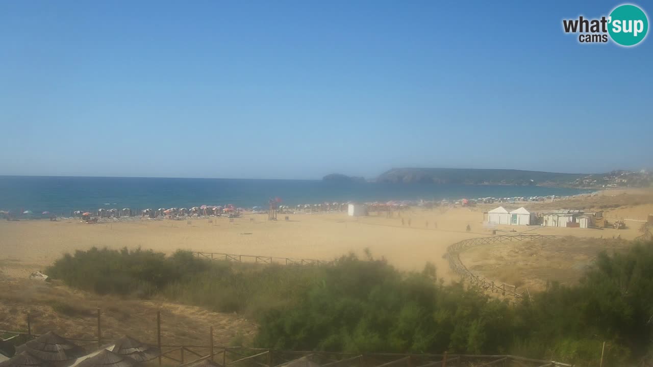 Webcam Torre dei Corsari – Vista live sulla spiaggia da Punta Usai