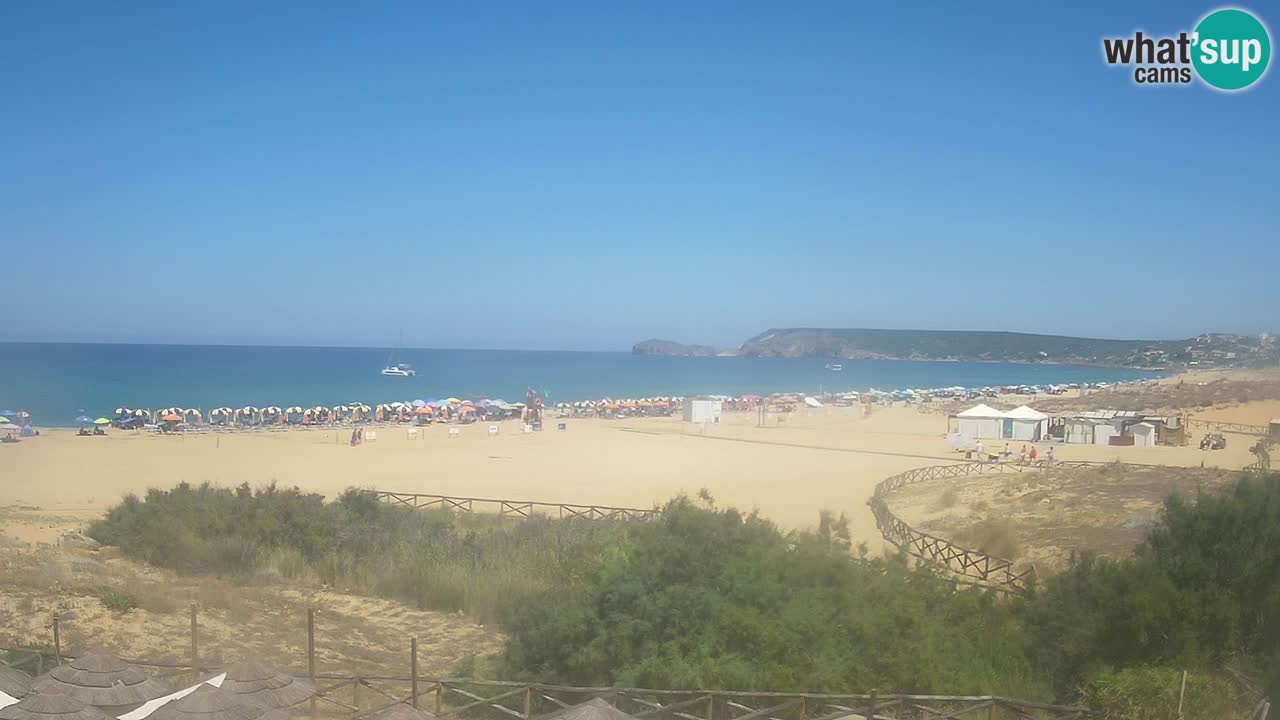 Cámara web Torre dei Corsari – Vista en directo de la playa desde Punta Usai