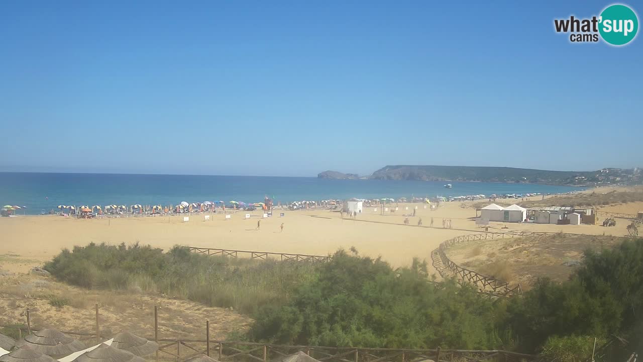 Webcam Torre dei Corsari – Vista live sulla spiaggia da Punta Usai