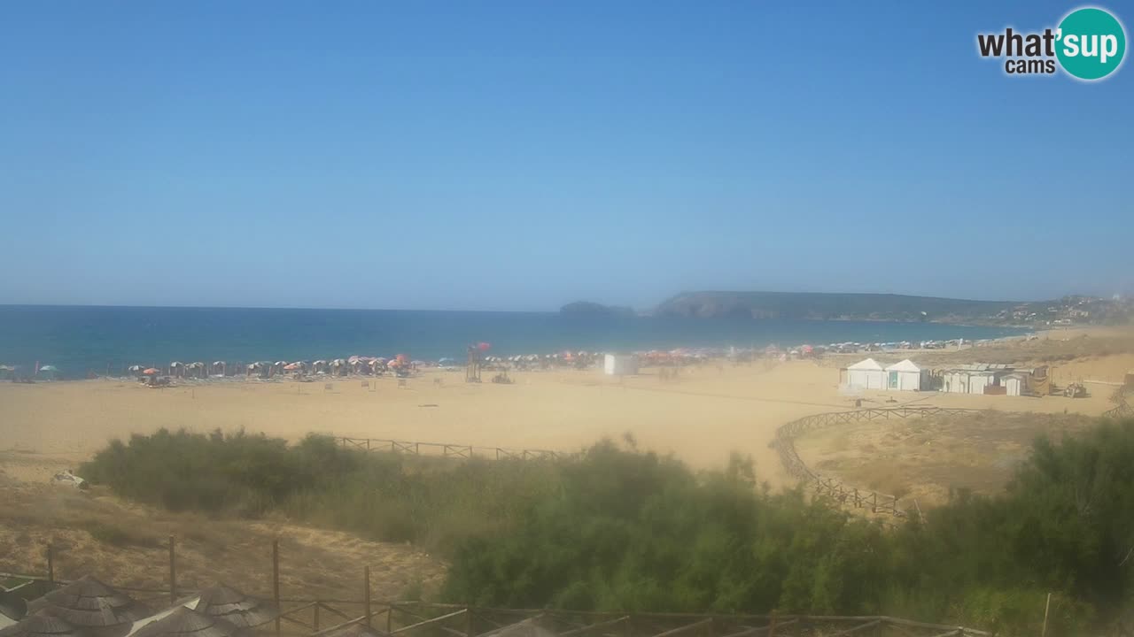 Cámara web Torre dei Corsari – Vista en directo de la playa desde Punta Usai