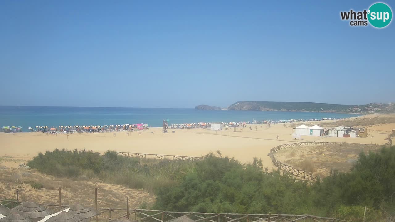 Cámara web Torre dei Corsari – Vista en directo de la playa desde Punta Usai