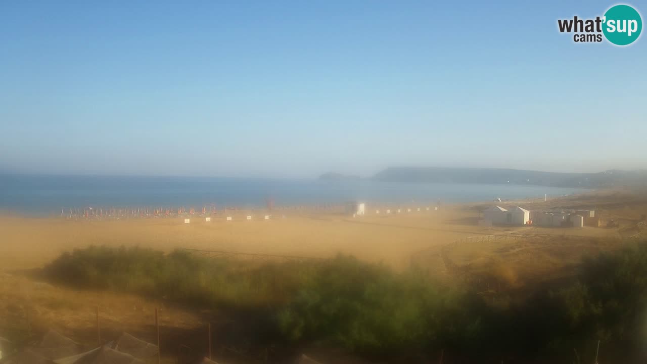 Cámara web Torre dei Corsari – Vista en directo de la playa desde Punta Usai