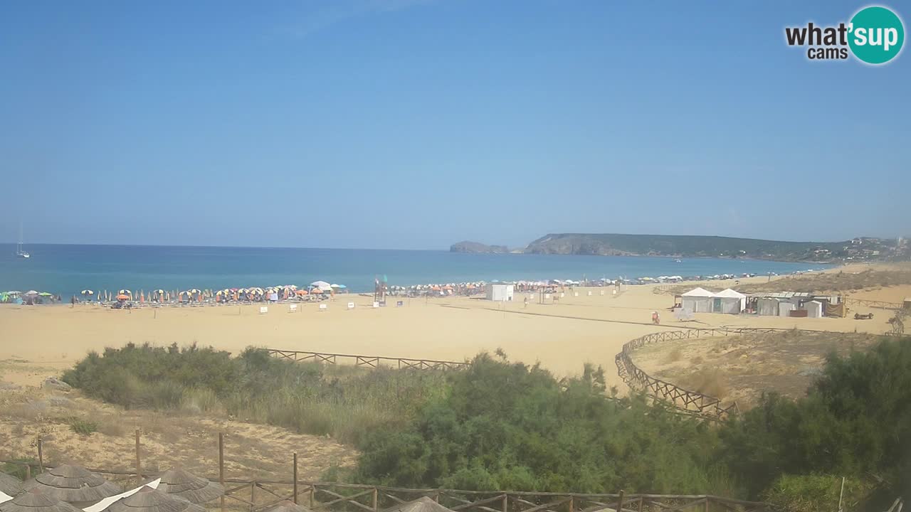 Cámara web Torre dei Corsari – Vista en directo de la playa desde Punta Usai