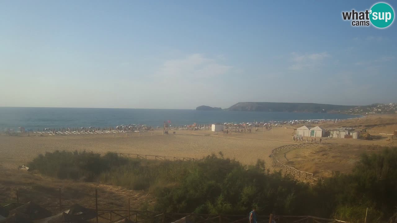 Cámara web Torre dei Corsari – Vista en directo de la playa desde Punta Usai