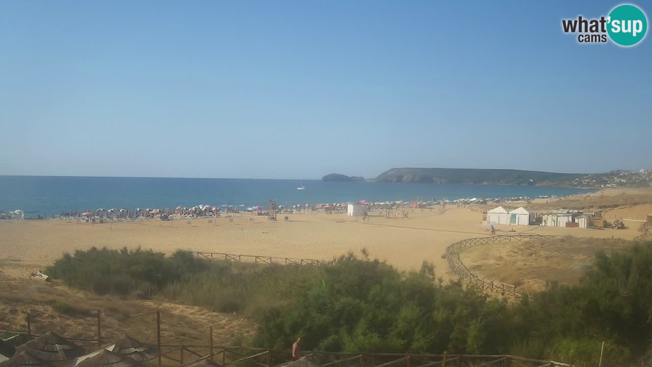 Cámara web Torre dei Corsari – Vista en directo de la playa desde Punta Usai