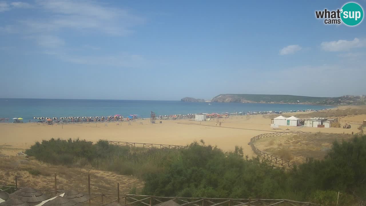 Webcam Torre dei Corsari – Liveblick auf den Strand von Punta Usai