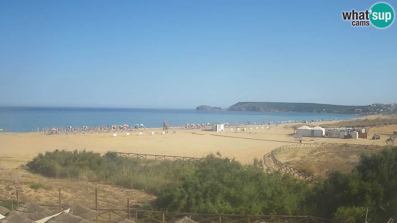 Webcam Torre dei Corsari – Vista live sulla spiaggia da Punta Usai