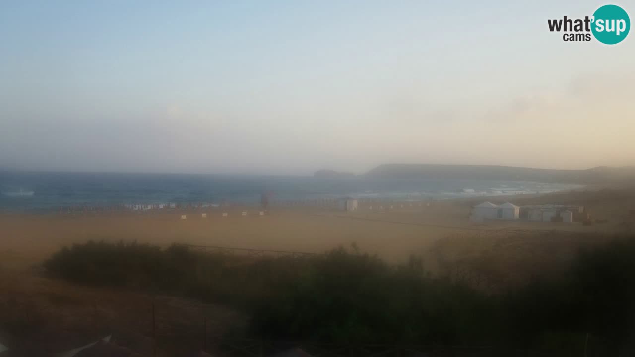Cámara web Torre dei Corsari – Vista en directo de la playa desde Punta Usai