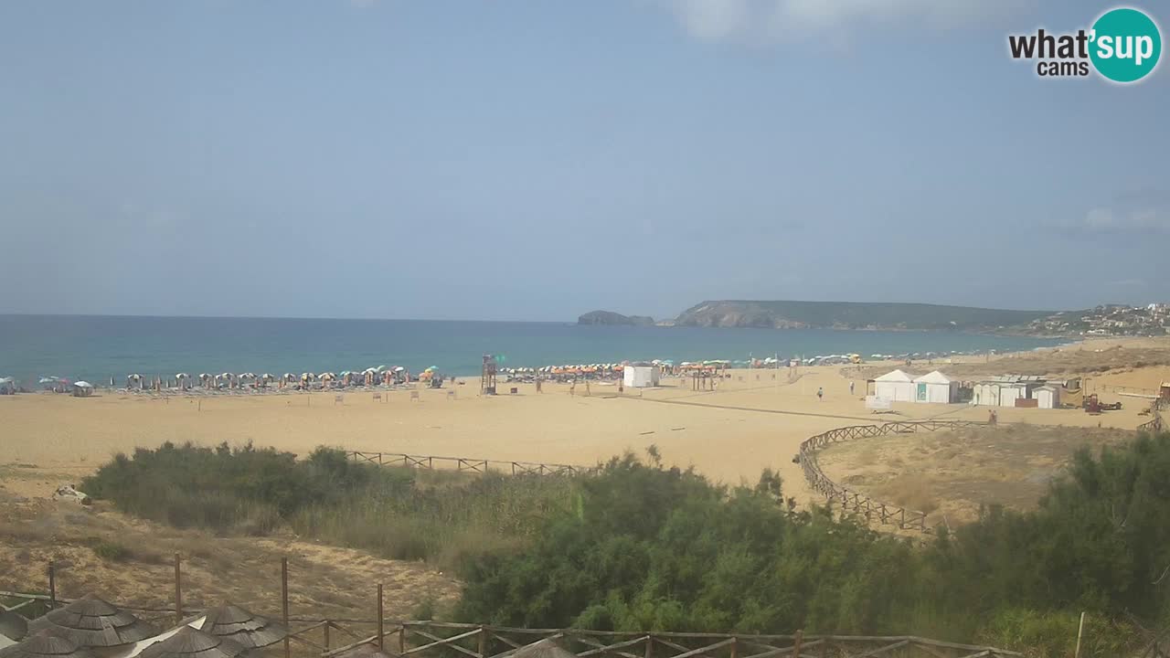 Web kamera Torre dei Corsari – Pogled uživo na plažu s Punta Usai