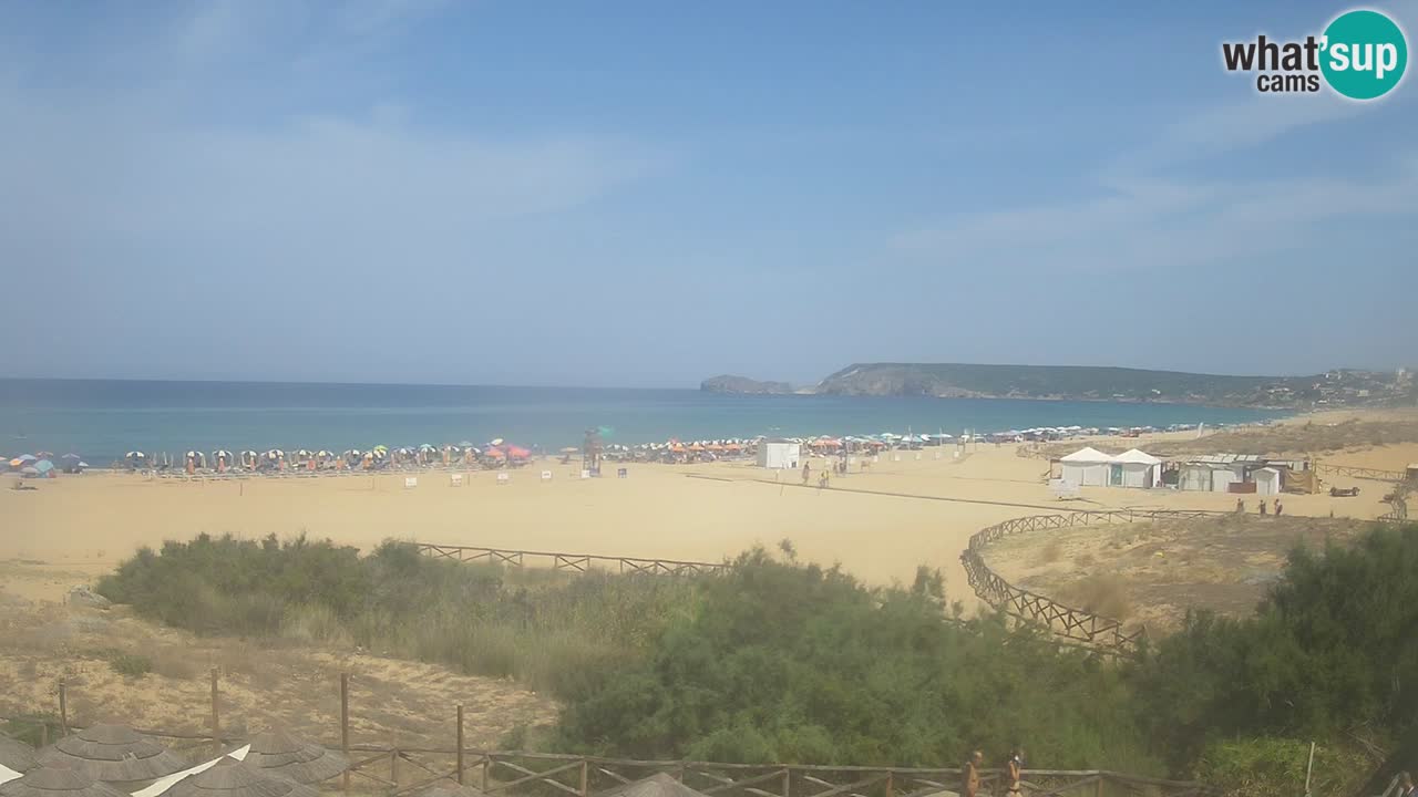 Webcam Torre dei Corsari – Vista live sulla spiaggia da Punta Usai