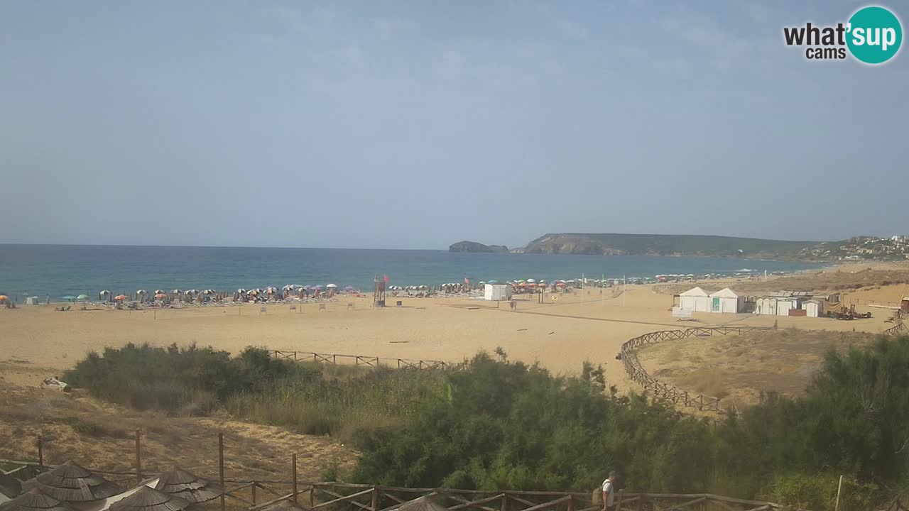 Web kamera Torre dei Corsari – Pogled uživo na plažu s Punta Usai