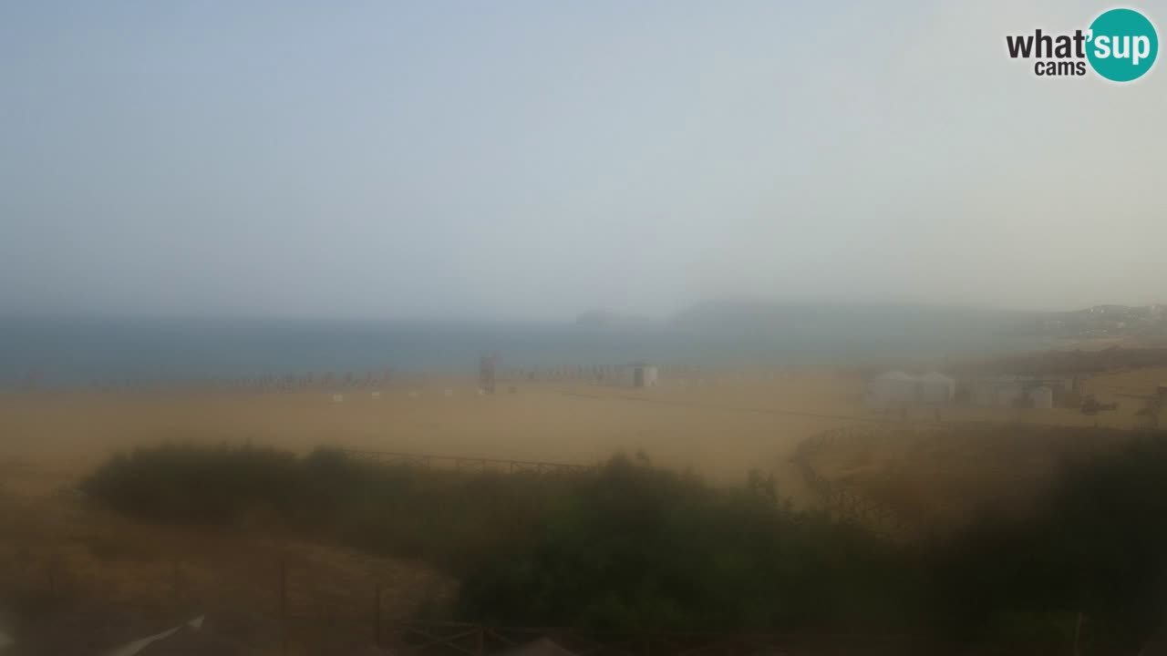 Cámara web Torre dei Corsari – Vista en directo de la playa desde Punta Usai