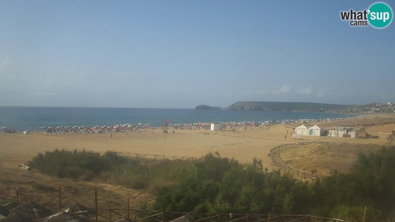 Webcam Torre dei Corsari – Vista live sulla spiaggia da Punta Usai