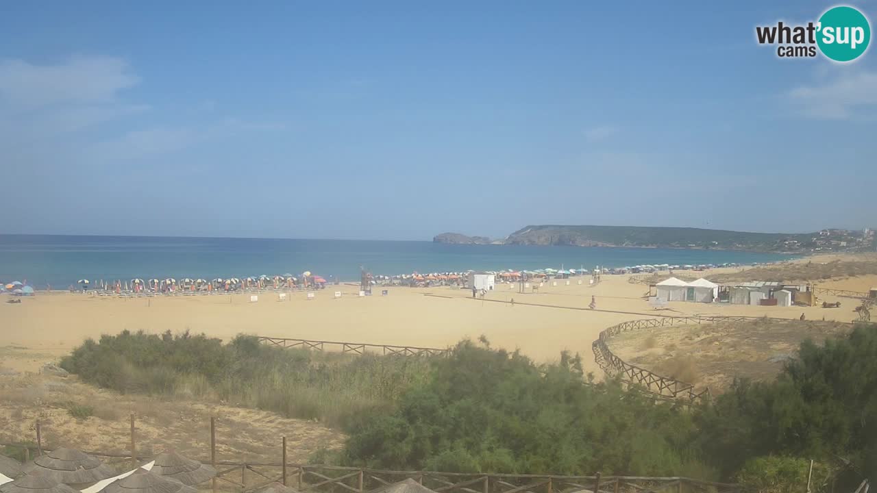 Webcam Torre dei Corsari – Vista live sulla spiaggia da Punta Usai